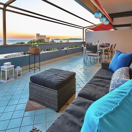 Alghero On The Sea With Large Verandas, 2 Bikes, Large Verandas For Max 8 People Apartmán *