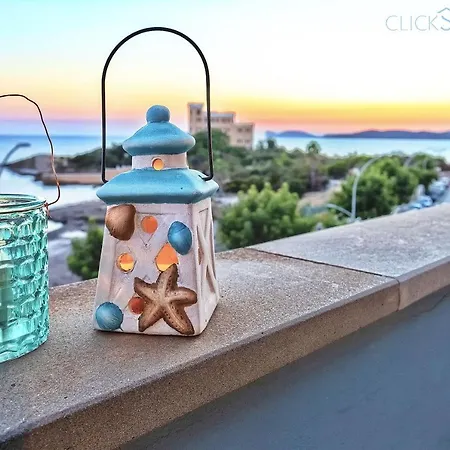 Apartmán Alghero On The Sea With Large Verandas, 2 Bikes, Large Verandas For Max 8 People