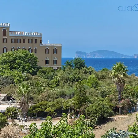 Apartmán Alghero On The Sea With Large Verandas, 2 Bikes, Large Verandas For Max 8 People Alghero