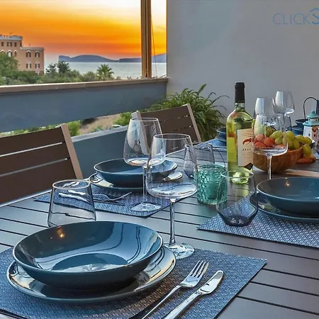 Alghero On The Sea With Large Verandas, 2 Bikes, Large Verandas For Max 8 People Apartmán *